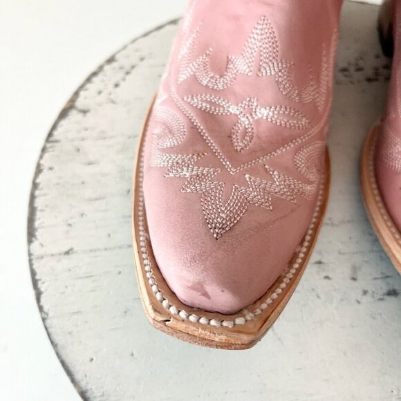 Lane LEXINGTON Over the Knee Womens Cowboy Boots 8.5 Pink Western Cowgirl Tall - Picture 10 of 16